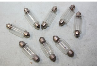 8 LAMPES NAVETTES 6V 18W L/41-43mm...AUTOS MOTOS ANCIENNES