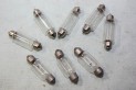 8 LAMPES NAVETTES 6V 18W L/41-43mm...AUTOS MOTOS ANCIENNES