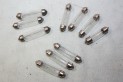 10 LAMPES NAVETTES 6V 4/5/10W  L/40MM...AUTOS MOTOS ANCIENNES