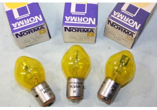 LOT DE 3 AMPOULES DE PHARES 12V 36/36W NORMA 1124...AUTOS ANCIENNES ETRANGERES