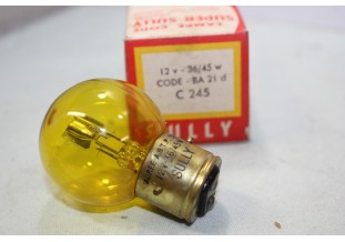 3 AMPOULES SULLY C245 12V 36/45W BA21D 3 ERGOTS...AUTOS ANCIENNES DIVERSES