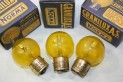 3AMPOULES CODE/PHARE 12V 9V5/35B BA21D NORMA...AUTOS ANCIENNES ANCETRES