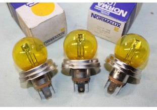 3 AMPOULES CODE/PHARE 12V 45/40W CE P45T NORMA 103...AUTOS DIVERS