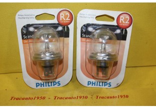 JEU DE 2 AMPOULES DE PHARES PHILIPS R2 12V 45/40W...AUTOS DIVERS voir descriptif
