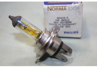3 AMPOULES DE PHARES 12V 60/55W H4 GOLD NORMA...AUTOS ANCIENNES DIVERSES