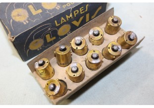 BOITE DE 10 LAMPES GRAISSEURS 8/10V BA15 S CLOVIS...DIVERS
