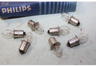 7 LAMPES TEMOINS 4,75V 0,5A BA9S PHILIPS PR13...AUTOS ANCIENNES DIVERSES