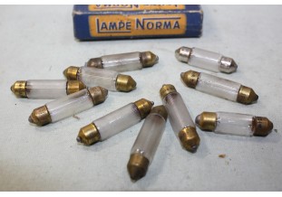 BOITE DE 10 LAMPES NAVETTES 12V 4W DIVERS...AUTOS ANCIENNES DIVERS