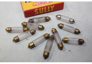 BOITE DE 10 LAMPES NAVETTES 12V 4W DIVERS...AUTOS ANCIENNES DIVERS