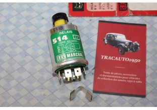 RELAIS 6V SEV MARCHAL 514 KLAXON/FEUX 7 BORNES...AUTOS ANCIENNES DIVERSES