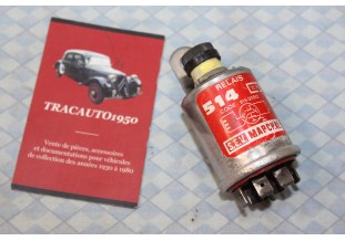 RELAIS 12V SEV MARCHAL 514 KLAXON/FEUX 7 BORNES...AUTOS ANCIENNES DIVERSES