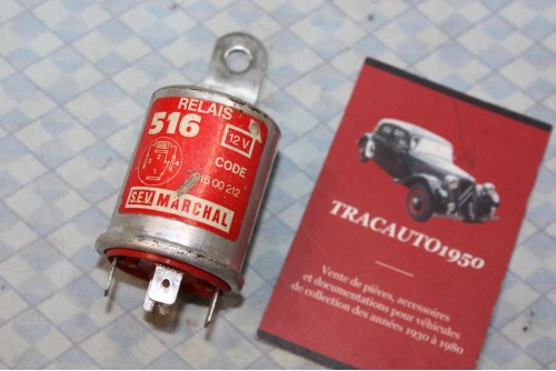 RELAIS 12V SEV MARCHAL 516 KLAXON/FEUX 4 BORNES...AUTOS ANCIENNES DIVERSES