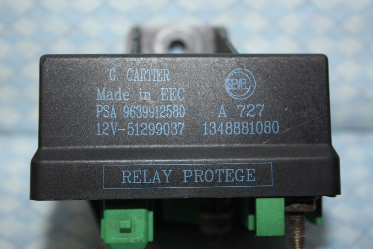 RELAIS DE PRECHAUFFAGE 12V G. CARTIER A727 6 BORNES...PEUGEOT