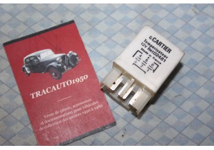 RELAIS TEMPORISATEUR 12V G. CARTIER 02481 6 BORNES...AUTOS DIVERSES