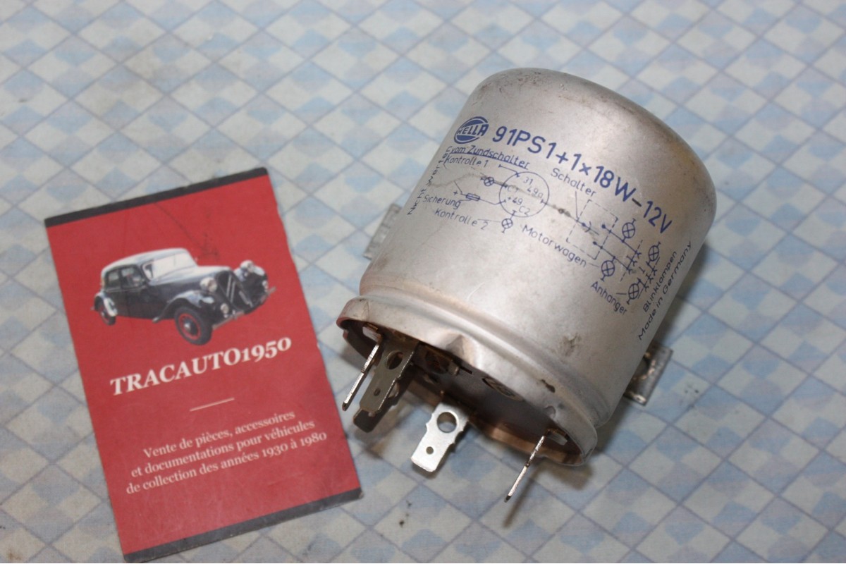 RELAIS CLIGNOTANT 12V HELLA 4NH 001812001 5 BORNES...AUTOS DIVERS