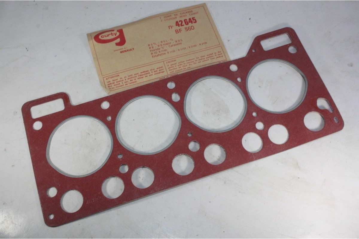 JOINT DE CULASSE CURTY42 645...RENAULT MOTEUR R5 R6 R8 R8S R10 FLOR...
