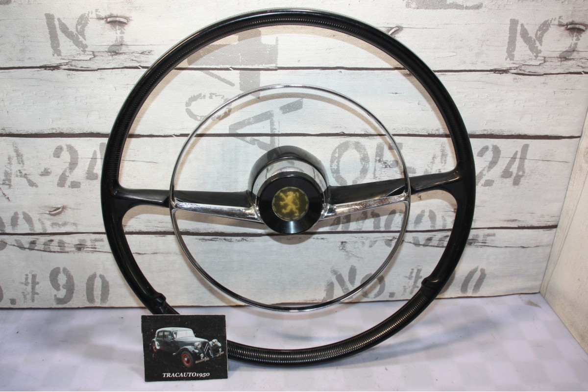 VOLANT QULLERY M576 2 BRANCHES Ø 420mm AVEC CERCLO KLAXON...PEUGEOT 404