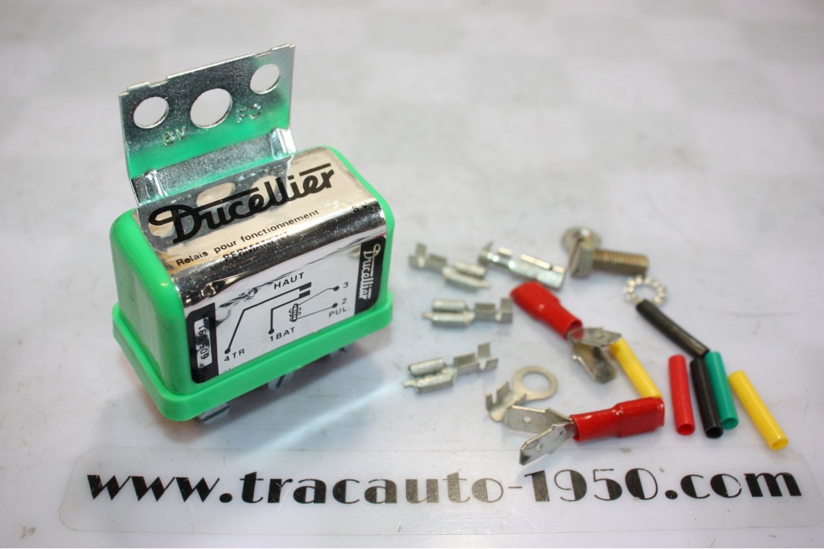 RELAIS DE DEMARRAGE 6V DUCELLIER 605691 4 BORNES...AUTOS DIVERS