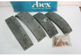 JEU DE GARNITURES DE FREIN ARRIERE ABEX M4081...PEUGEOT UTILITAIRES J7 J9