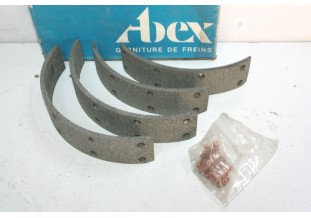 JEU DE GARNITURES DE FREIN AVANT ABEX M3472...RENAULT R4 FOURGON F4 avant 1971