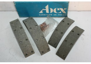 JEU DE GARNITURES DE FREIN AVANT ABEX M3472...RENAULT R4 FOURGON F4 avant 1971
