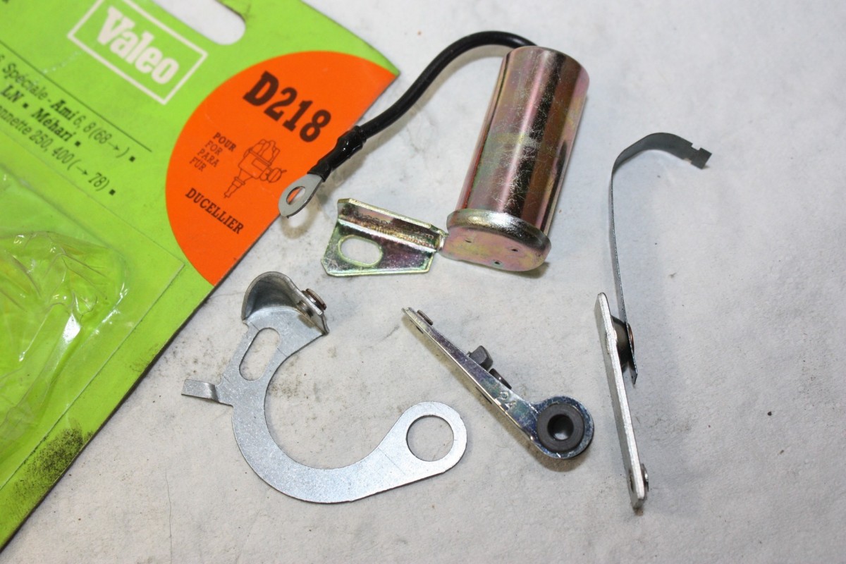 KIT RUPTEURS/CONDENSATEUR 609110 POUR ALLUMEUR DUCELLIER...2CV 4/6 ...