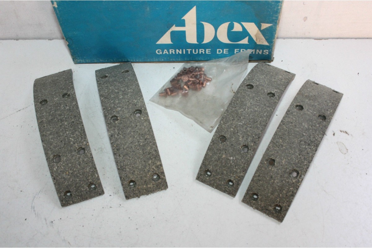 JEU DE GARNITURES DE FREIN ARRIERE ABEX M3538...RENAULT R16 R20 PEU...