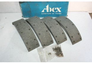 JEU DE GARNITURES DE FREIN ARRIERE ABEX M3007...PEUGEOT 504 BREAK 1971-1979