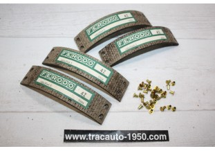 JEU DE GARNITURES DE FREIN ARRIERE FERRODO 160x35x4,5mm...CITROEN 2CV AZ