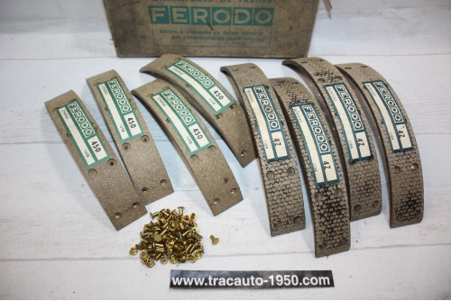 JEU DE GARNITURES DE FREIN FERODO n°10...SIMCA ARONDE PEUGEOT 202