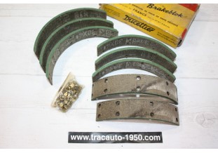 JEU DE GARNITURES DE FREIN AV/AR DUCELLIER...4CV RENAULT