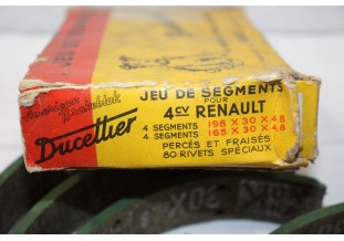 JEU DE GARNITURES DE FREIN AV/AR DUCELLIER...4CV RENAULT