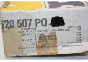 JEU DE GARNITURES DE FREIN AV/AR FLERTEX 520507...BMW 700 DKW F11 N...