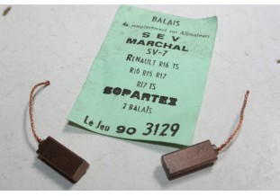 CHARBONS SVX 5 POUR ALTERNATEUR 12V SEV MARCHAL...RENAULT R16 R15 R...