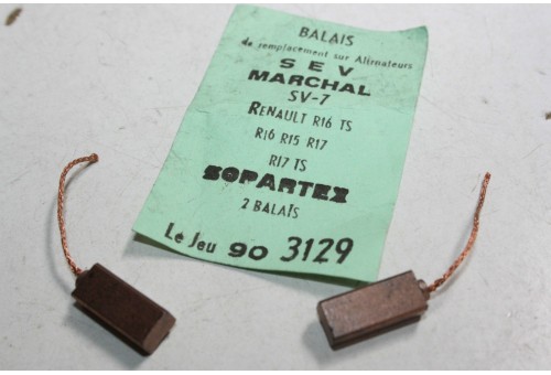 CHARBONS SVX 5 POUR ALTERNATEUR 12V SEV MARCHAL...RENAULT R16 R15 R...