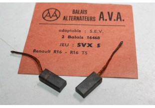 CHARBONS SVX 5 POUR ALTERNATEUR 12V SEV MARCHAL...RENAULT R16 R15 R...