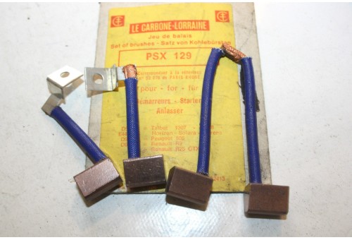 CHARBONS PSX 129 POUR DEMARREUR 12V PARIS RHONE...POUR TALBOT 1307 1308 HORIZON