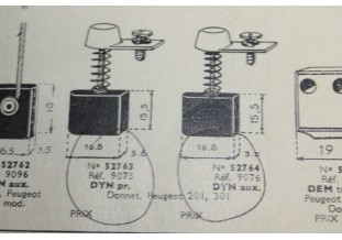 CHARBONS 9075/9076 POUR DYNAMOS CONTINSOUZA...POUR PEUGEOT 201 301 DONNET