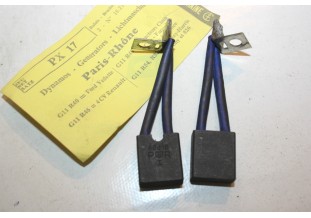 CHARBONS PX 17 POUR DYNAMOS 6V/12V PARIS RHONE...POUR RENAULT 4CV F...