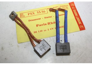 CHARBONS PSX 55-56 POUR DEMARREUR PARIS RHONE...POUR CITROEN 2CV RE...