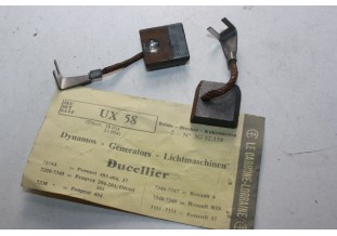 CHARBONS UX 58 POUR DYNAMOS DUCELLIER...ID DS HY 403 404 204 R3 R4 R6 R8 R10 R12 1301 1501