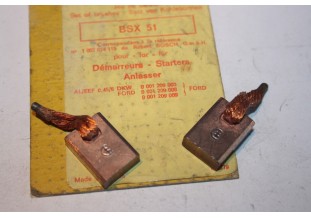 CHARBONS BSX 51 POUR DEMARREUR BOSCH NEUF...POUR FORD DKW DAF OPEL