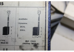CHARBONS 17613 POUR DYNAMOS DYNE-BAILLY...POUR TALBOT DELAHAYE DELAGE CHENARD