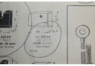 CHARBONS 4417 POUR DEMARREURS DELCO-REMY...POUR GMC CHEVROLET BUICK
