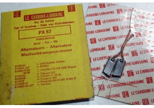 CHARBONS PX 57 POUR ALTERNATEUR12V PARIS RHONE...CITROEN CX HZ PEUG...