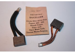 CHARBONS USX 50-51 POUR DEMARREUR DUCELLIER...CITROEN TRACTION DS I...