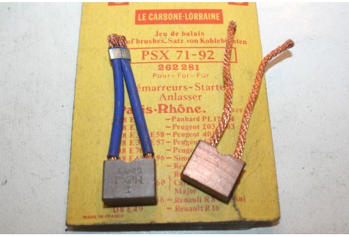 CHARBONS PSX 71-92 POUR DEMARREUR PARIS RHONE...PL17 203 403 404 FL...