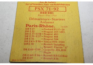CHARBONS PSX 71-92 POUR DEMARREUR PARIS RHONE...PL17 203 403 404 FL...