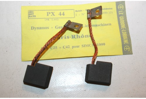 CHARBONS PX 44 POUR DYNAMO 12V PARIS-RHONE ...SIMCA 1000 5CV