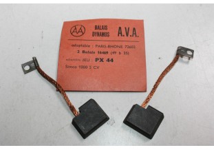 CHARBONS PX 44 POUR DYNAMO 12V PARIS-RHONE ...SIMCA 1000 5CV